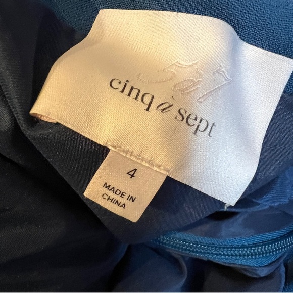 CINQ A SEPT dress Tansy Strapless Ruffle Cocktail - Picture 8 of 12